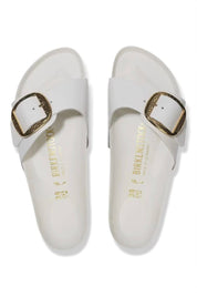 Women's Madrid Big Buckle Sandals In High Shine Antique White