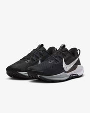 Men's Pegasus Trail 5 Running Shoes In Black/white-Anthracite Noir