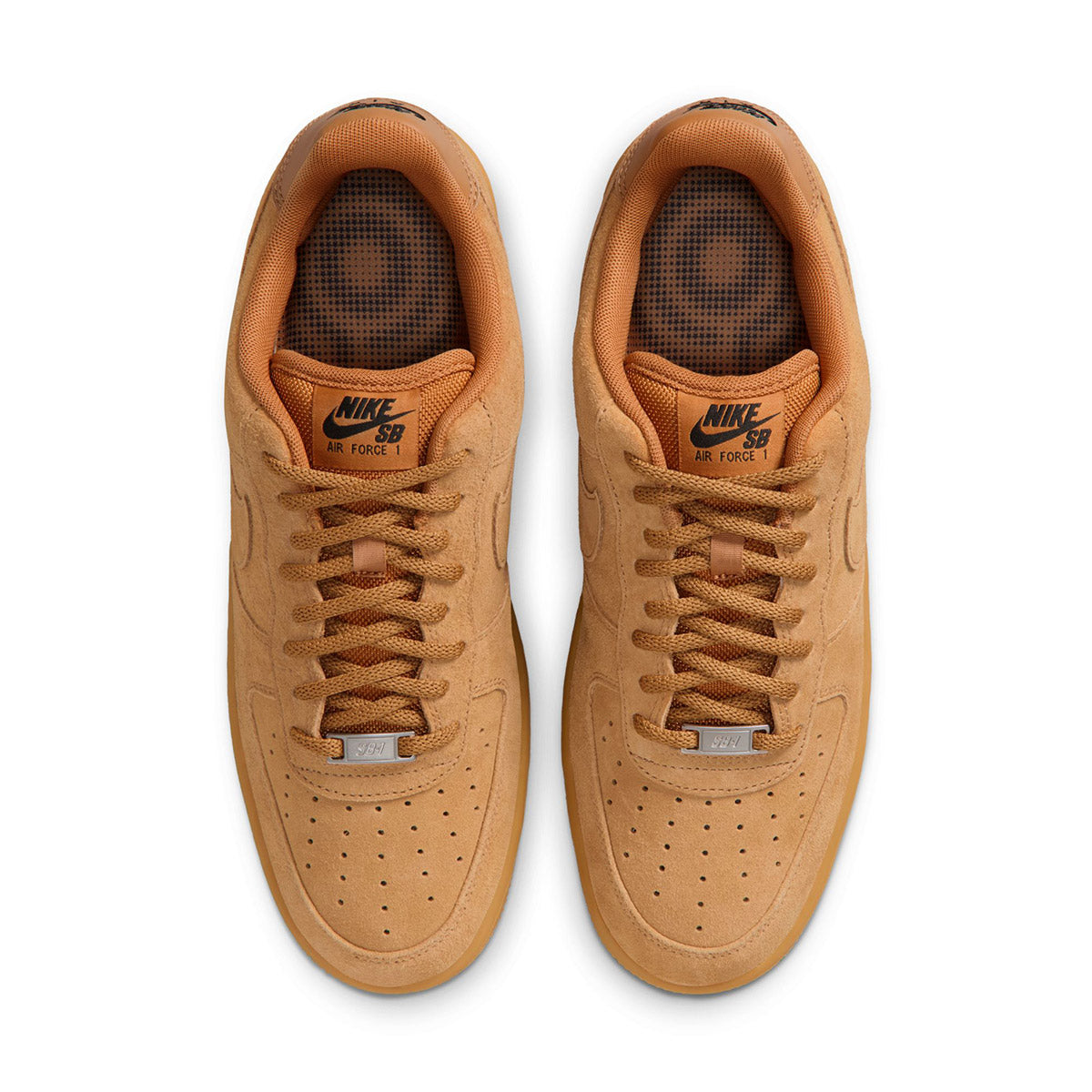 Nike SB Air Force 1 Shoes - Flax/Flax/Black/Gum