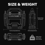 Lokithor J10000HD Big Dog 3-in-1 Truck Jump Starter 12v / 24v + USB Power Bank + LED Torch