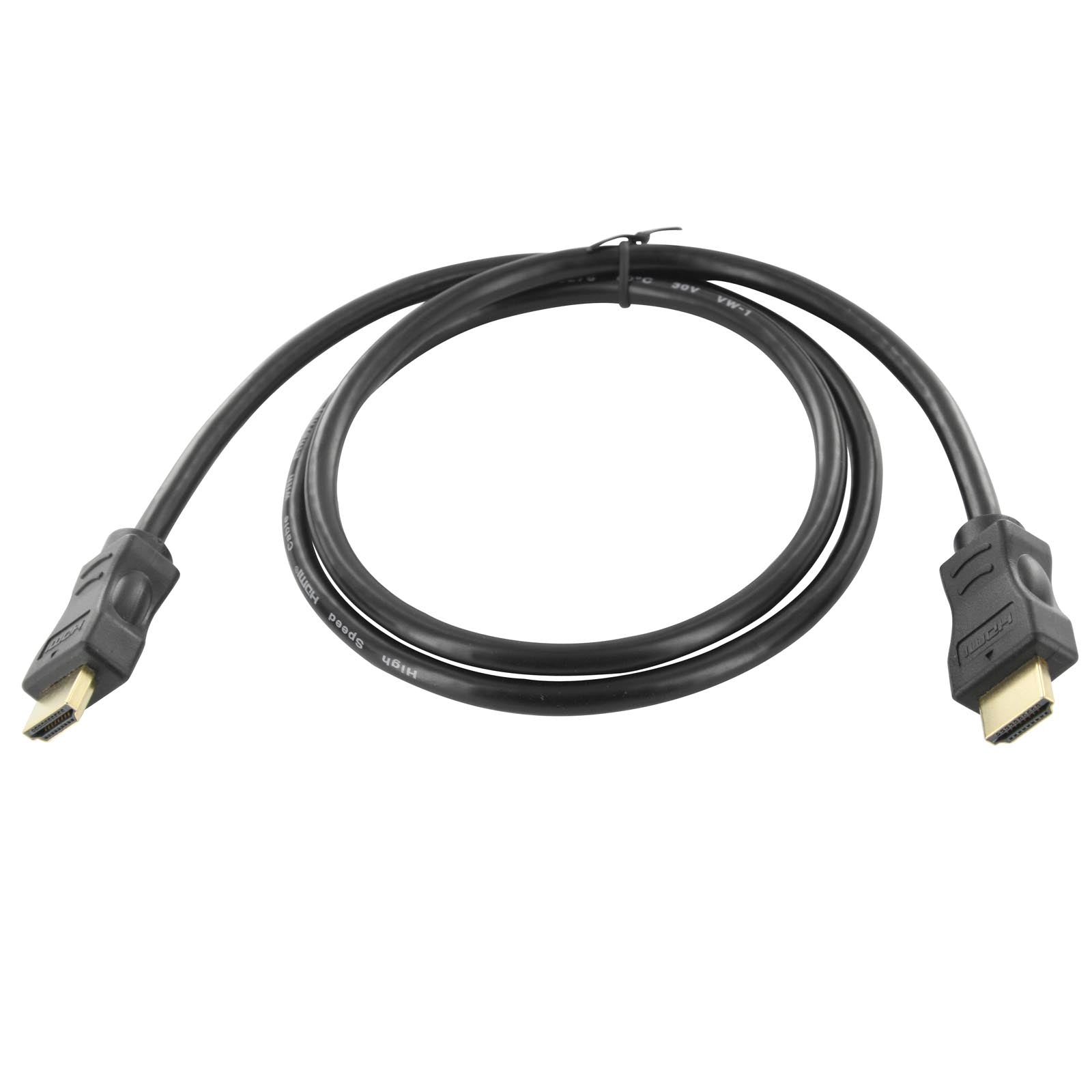 1m Ugly HDMI Cable High Speed with Ethernet 4K Ultra HD 3D 1080p HEC ARC