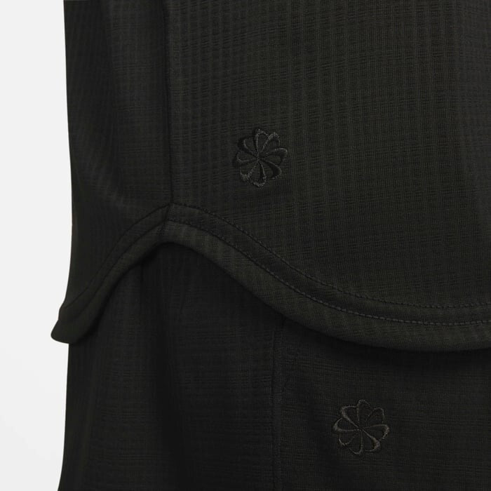 Men's Nike Yoga Top Black Striped Dri-Fit Thumbhole Raglan Sleeve SRT75