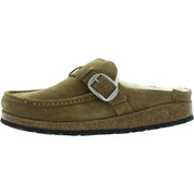 Buckley Shearling Womens Leather Slip On Loafers
