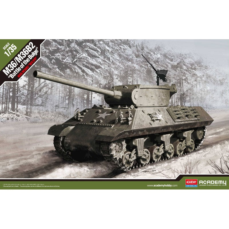 Academy 1/35 M36/M36B2 Battle Of The Bulge Plastic Model Kit