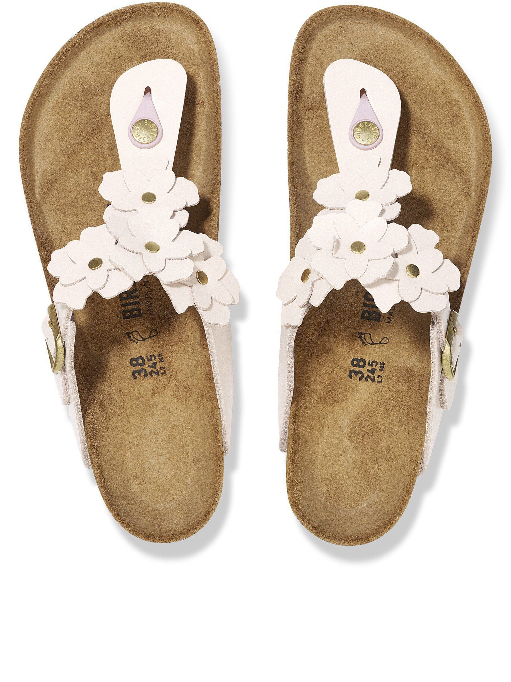 Gizeh Flowers Cork Thong Sandals