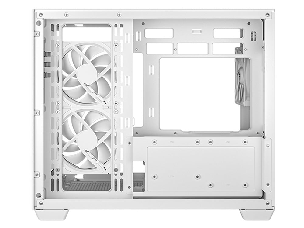 DeepCool CG330 3F WH Micro-ATX Case - White