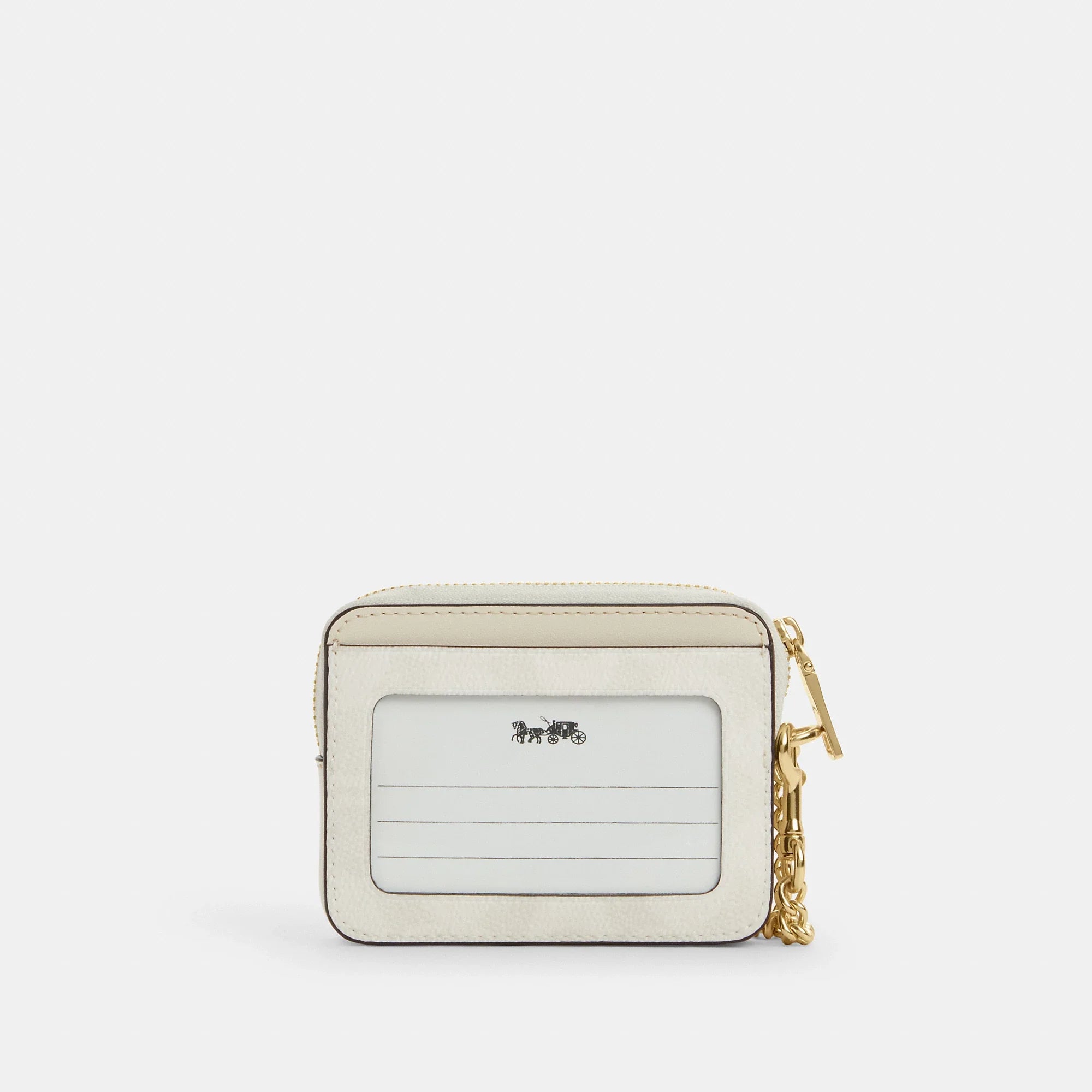 Coach Outlet Zip Card Case In Signature Canvas
