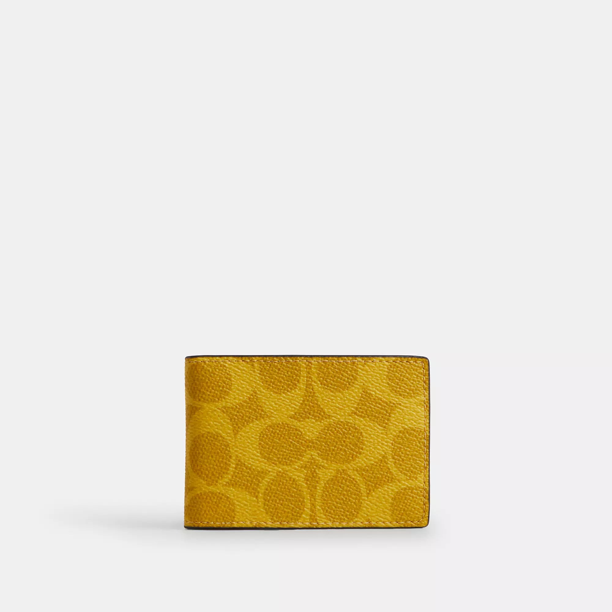 Coach Outlet Compact Billfold Wallet In Signature Canvas