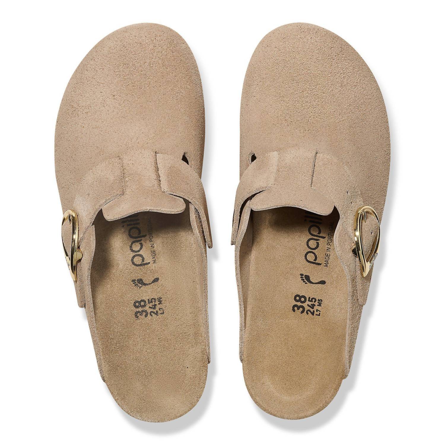 Women's Fanny Ring Buckle Clog In Warm Sand