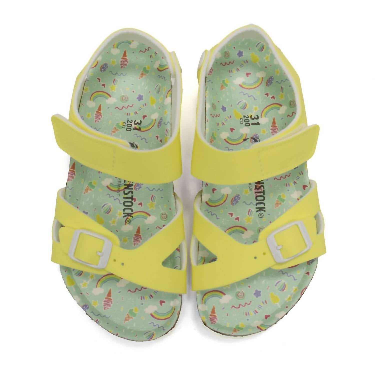 Girl's Colorado Sandals In Candy Pastel Yellow