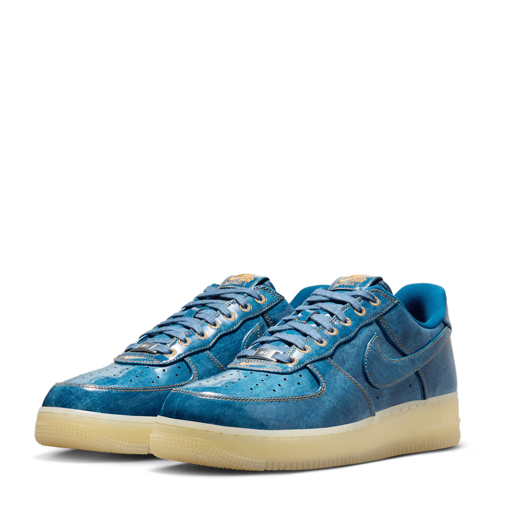 Men's Nike Air Force 1 Patent Denim Coastal Blue/Natural-Flax-Coastal Blue IM5757-400