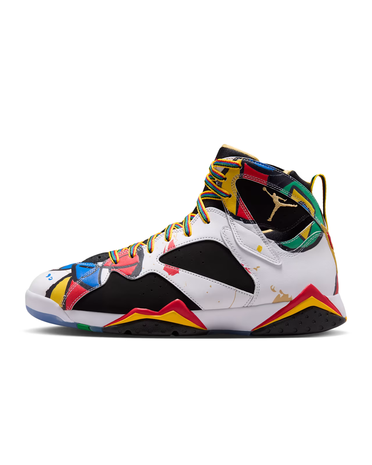 Men's Air Jordan 7 Retro Miro White/Metallic Gold/Sport Red/Varsity Royal IQ6573-100
