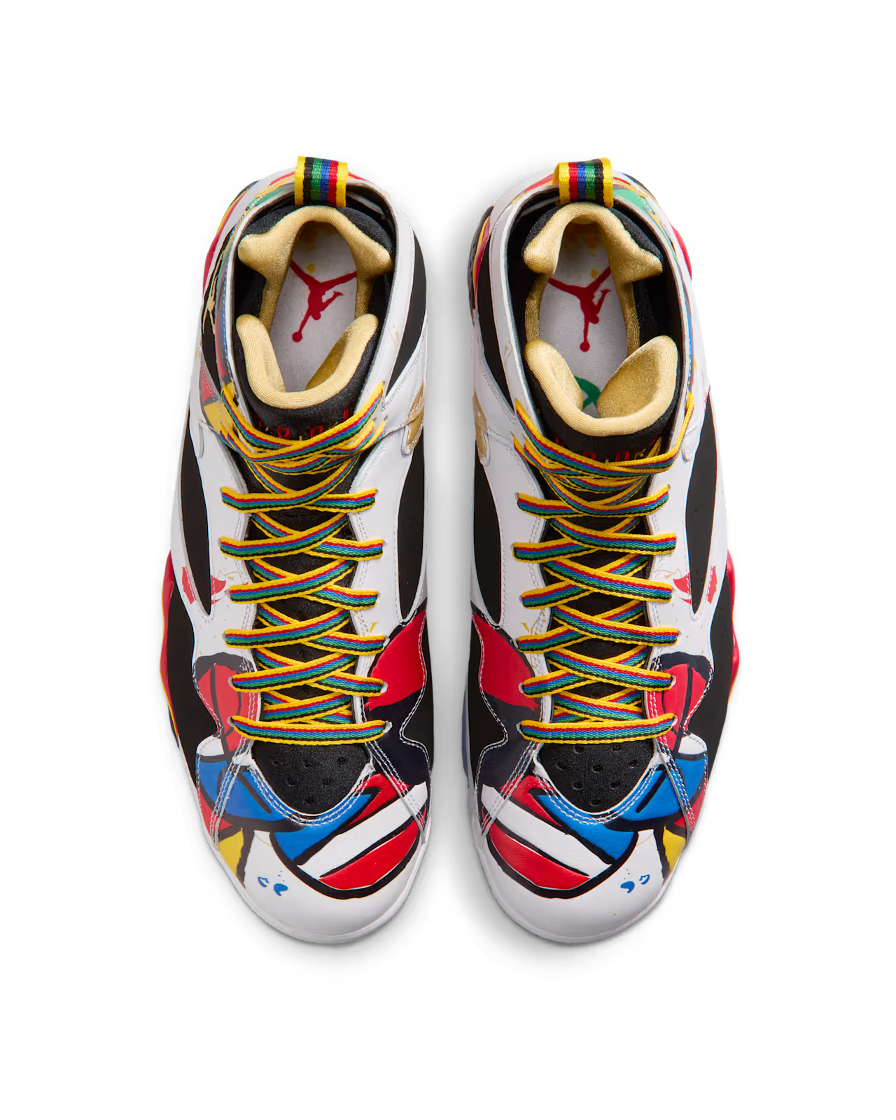 Men's Air Jordan 7 Retro Miro White/Metallic Gold/Sport Red/Varsity Royal IQ6573-100