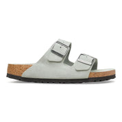 Women's Arizona Soft Footbed Suede Leather Sandal In Pure Sage Tonal