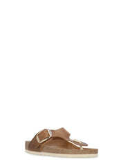 Brown Gizeh Big Buckle Sandals