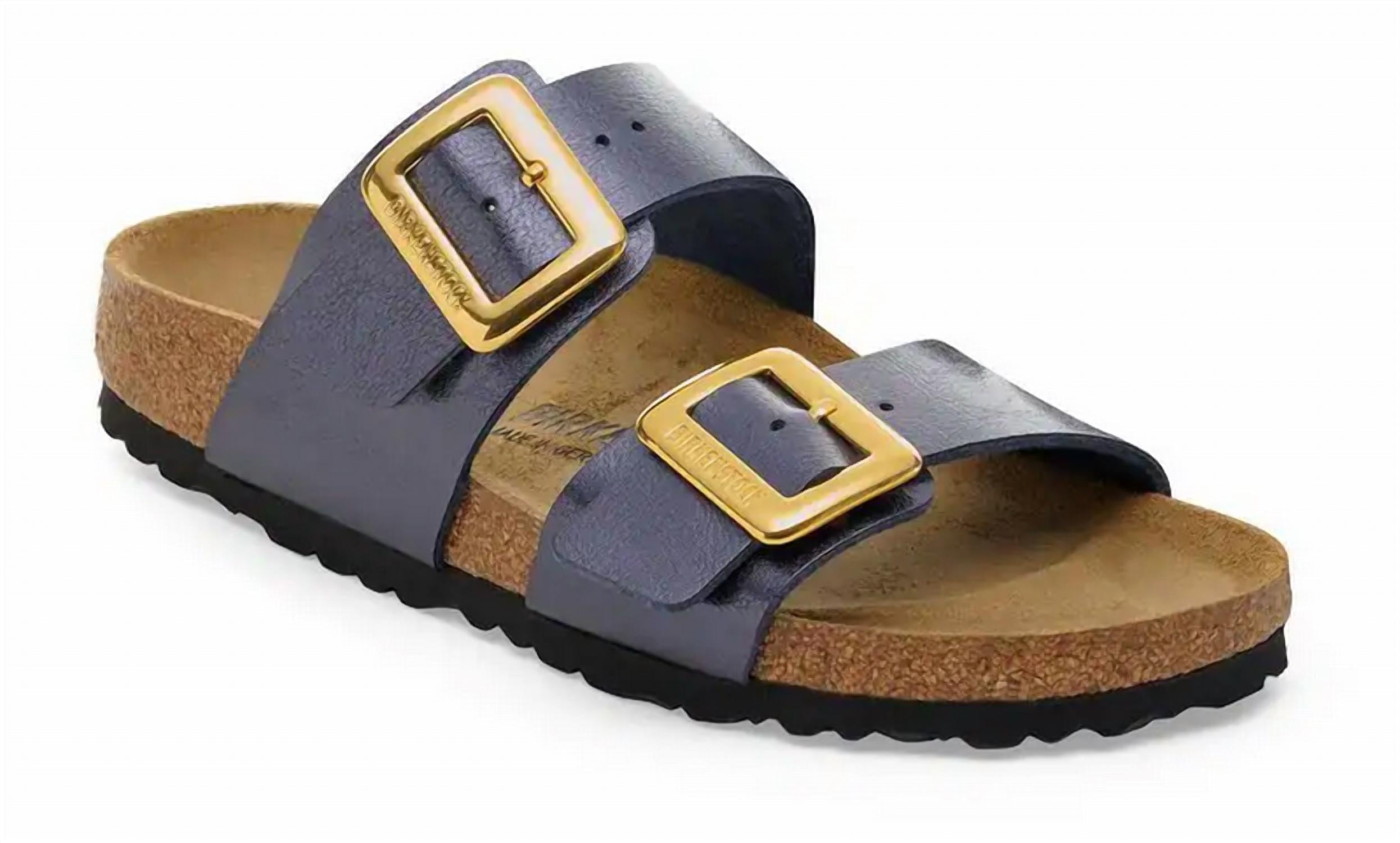 Women's Sydney Cushion Buckle Sandal In Midnight Blue