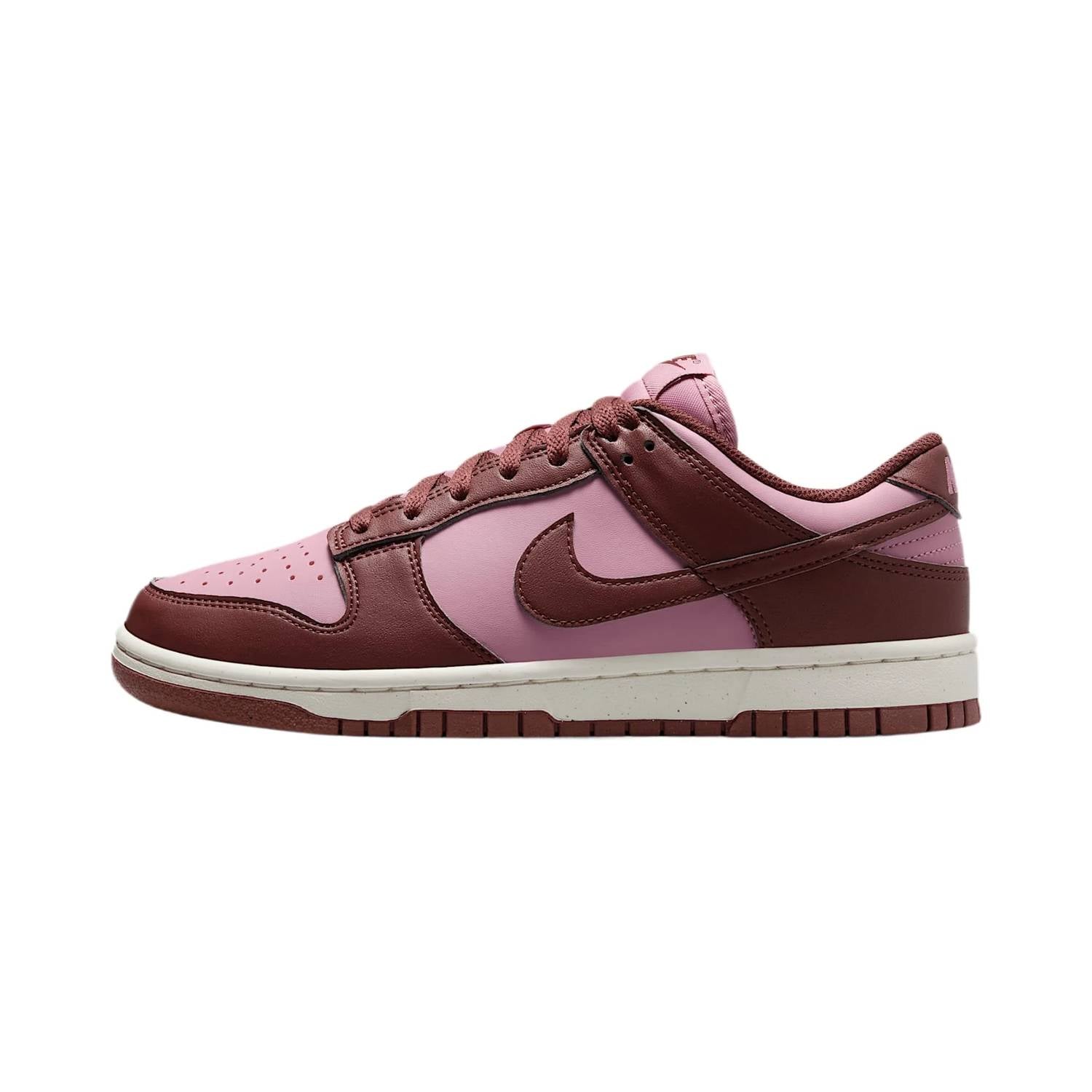 Women's Dunk Low Next Nature Shoes In White/dark Pony/sail/elemental Pink