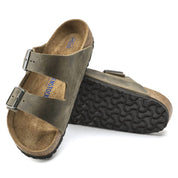 Women's Arizona Soft Footbed Sandal In Natural Leather Oiled
