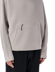 Structured Fit Hoodie with Zip Detail and Modern Silhouette