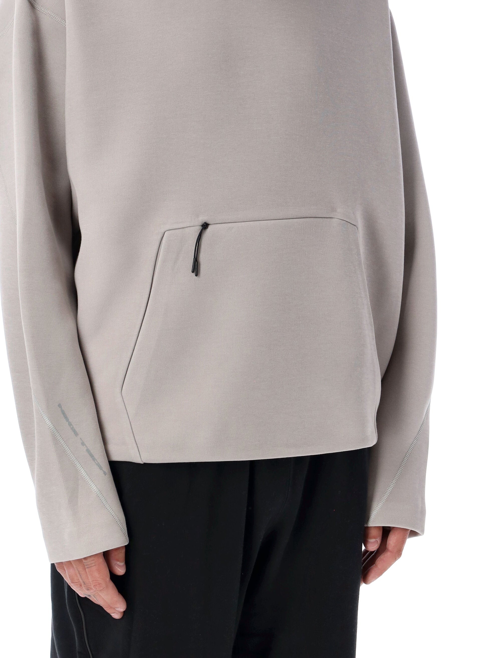 Structured Fit Hoodie with Zip Detail and Modern Silhouette