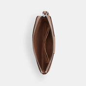 Coach Outlet Corner Zip Wristlet In Signature Canvas With Stripe