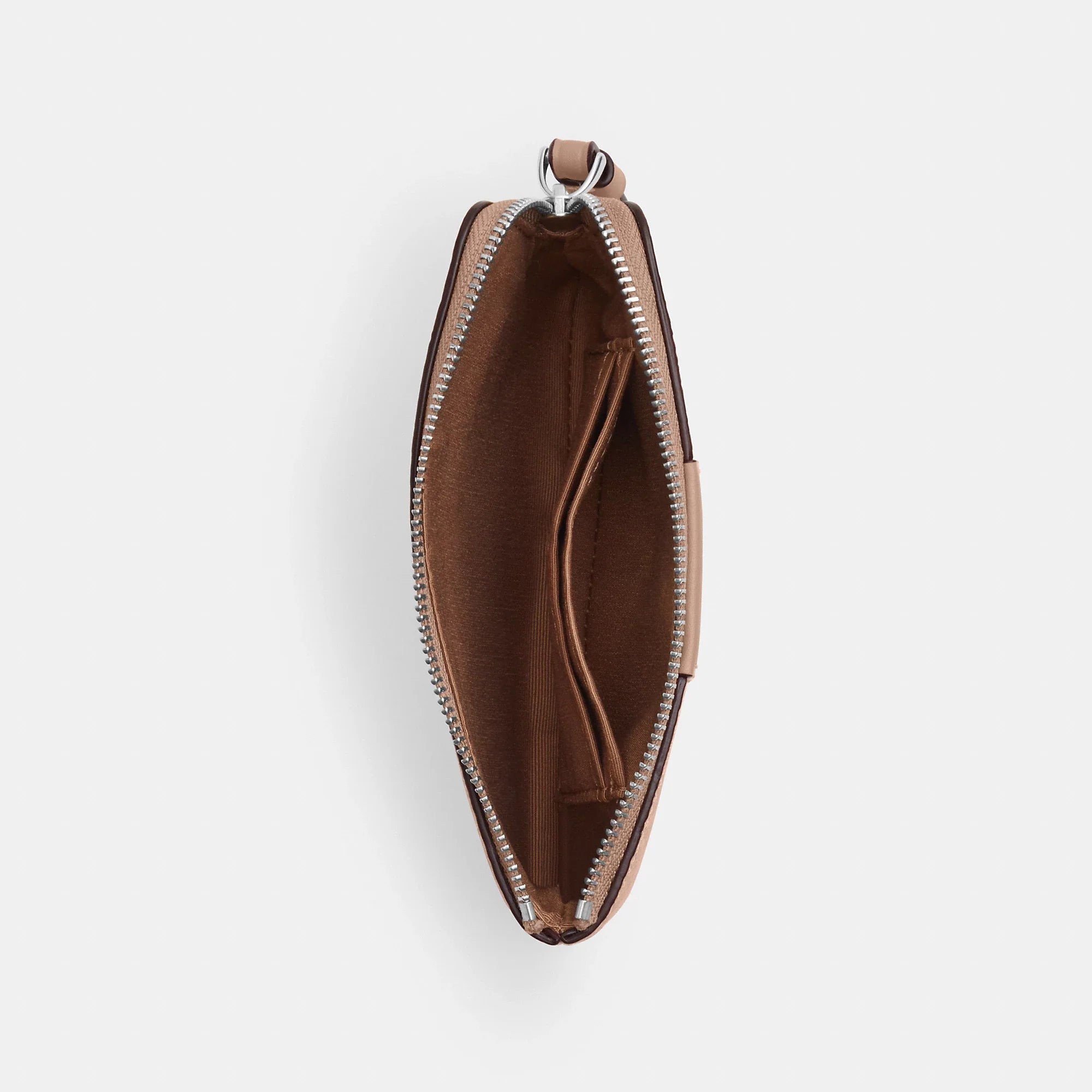 Coach Outlet Corner Zip Wristlet In Signature Canvas With Stripe