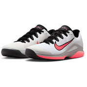 Men's Zoom Vapor 12 Hard Court Premium Tennis Shoes In White/hot Lava/wolf Grey