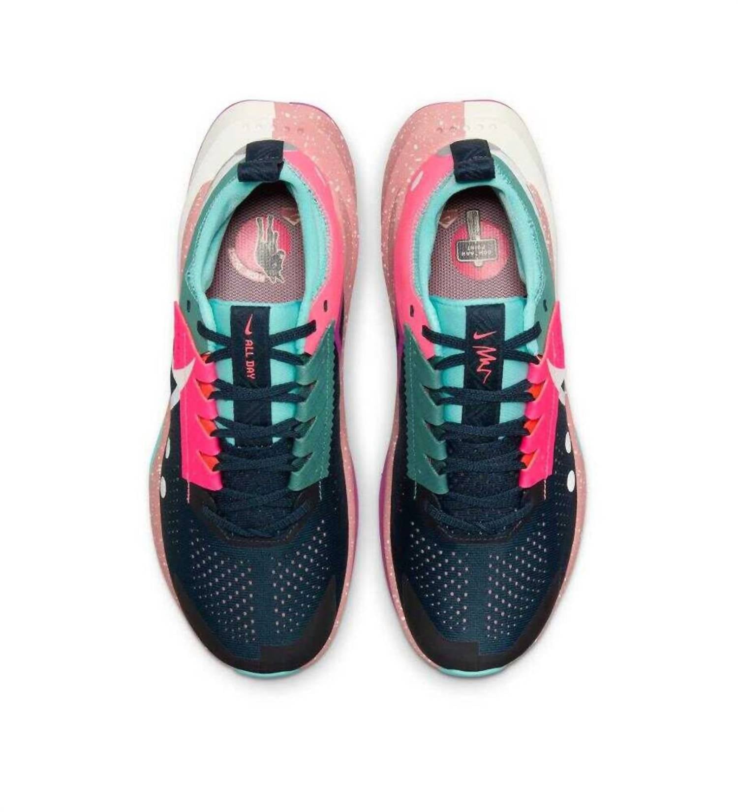 Women's Zoomx Zegama Trail 2 Running Shoes In Jade Horizon/sail-Cyber