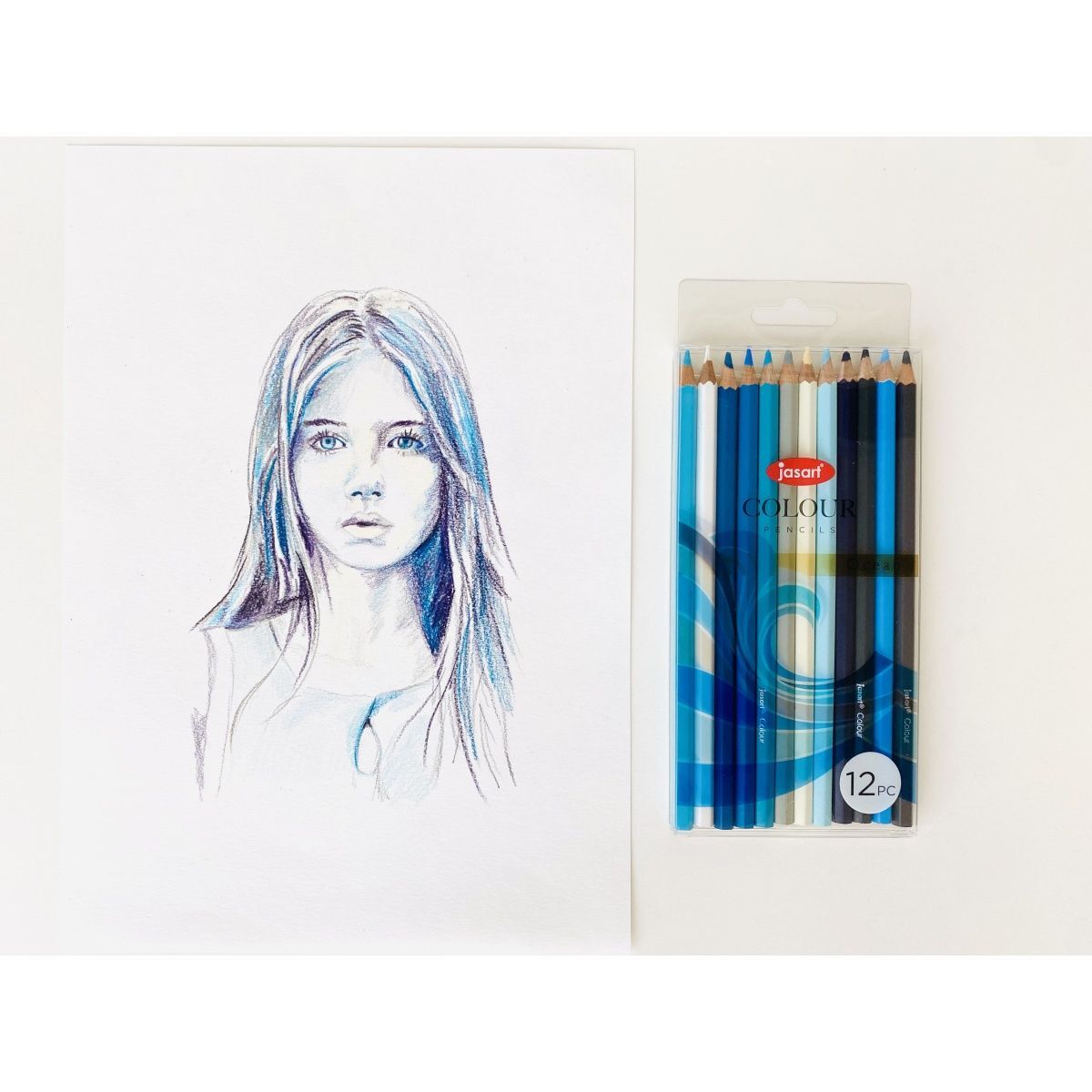 24pc Jasart Studio Art/Craft Colour Pencil Set - Pastel
