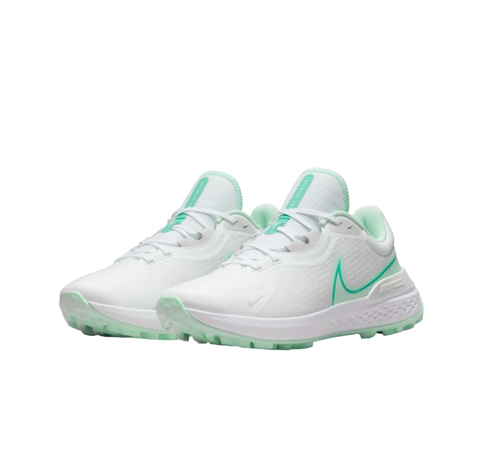 Men Infinity Pro 2 Golf Shoes In White/green
