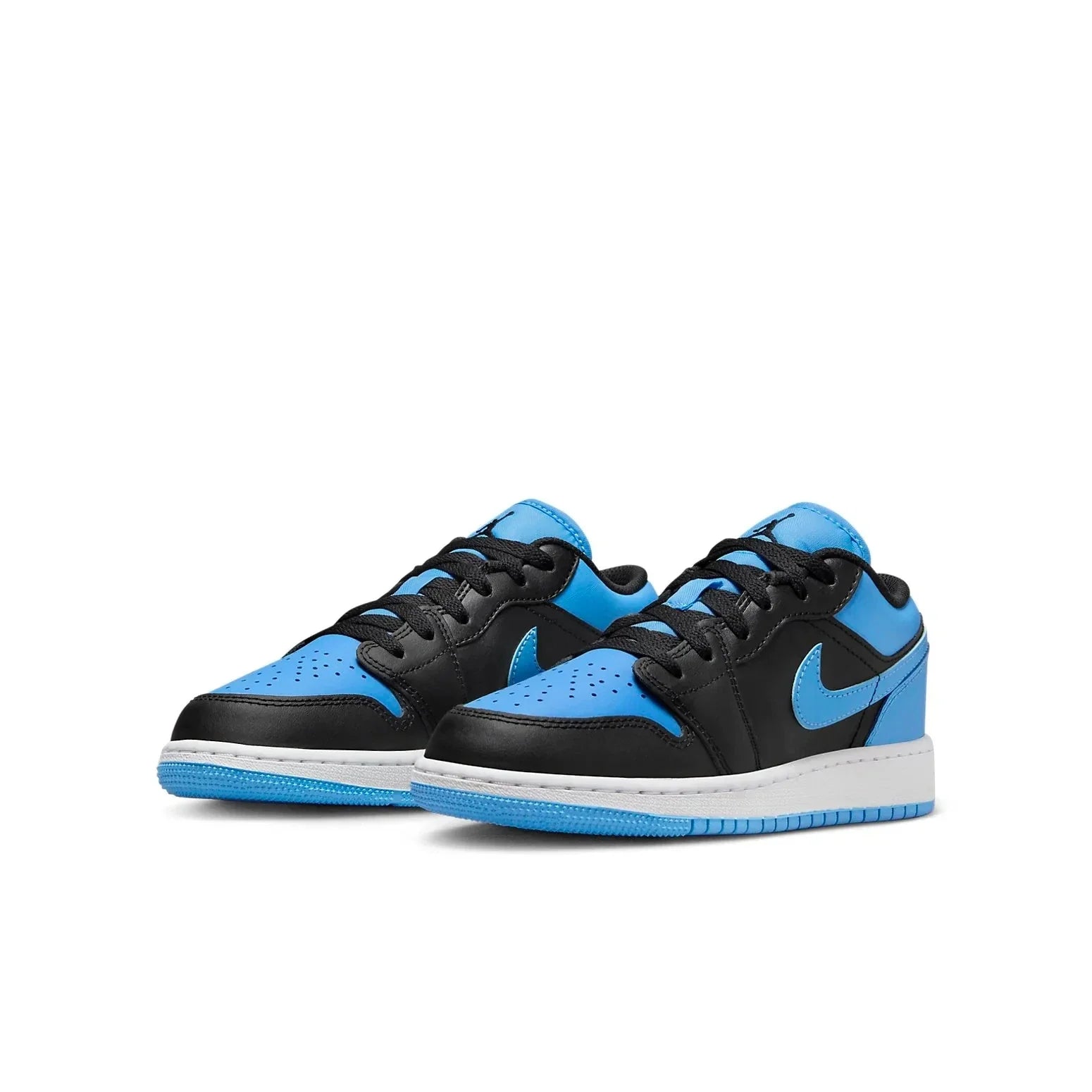 Youth Nike Air Jordan Low- Blue Leather Lifestyle Shoes HTAT112
