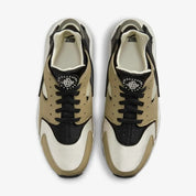Men's Nike Air Huarache DD1068-007 Sneaker Khaki Black Leather Comfort Shoes