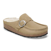 Women's Buckley Shearling Narrow Clogs In Taupe