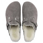 Boston Shearling Regular Sandals In Stone Coin