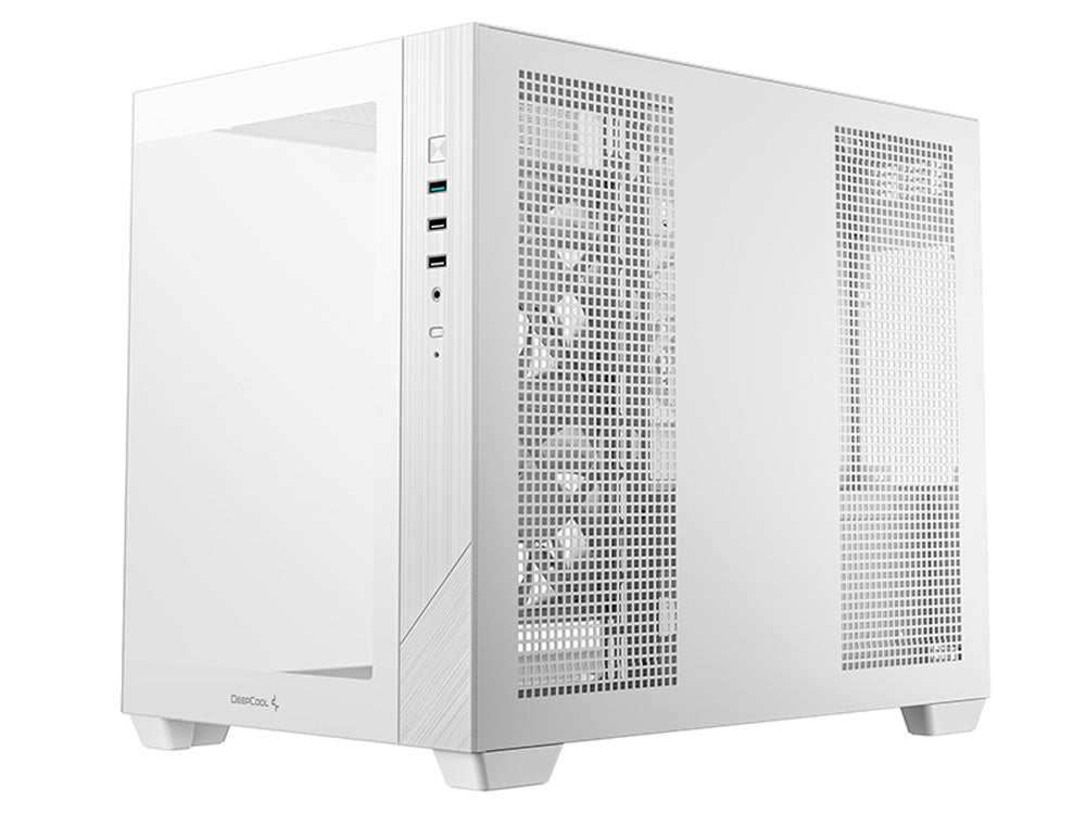 DeepCool CG330 3F WH Micro-ATX Case - White