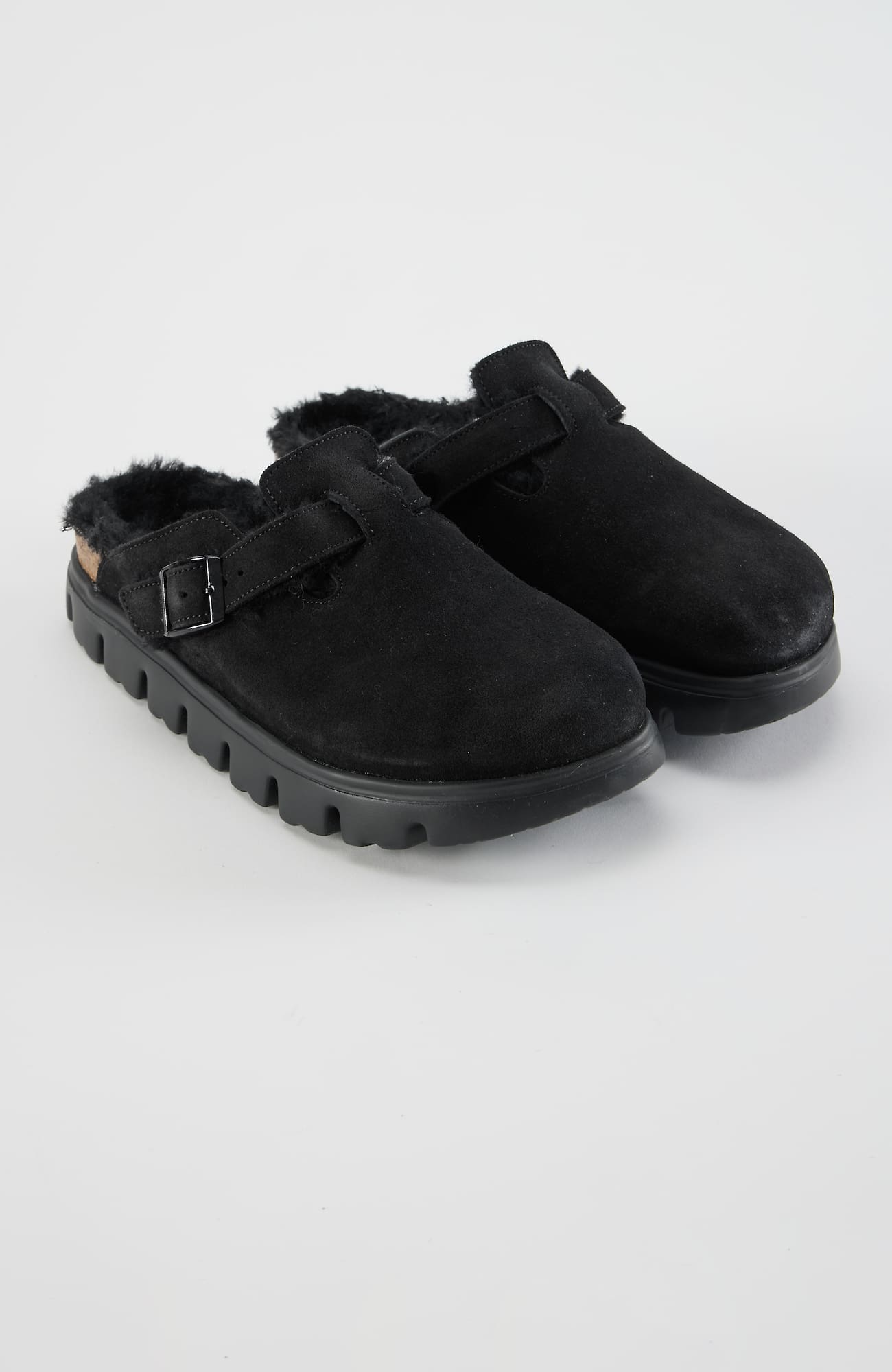 Women's Birkenstock Boston Chunky Shearling Clogs Shoes