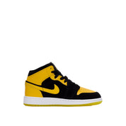 Nike Air Jordan 1 Mid SE Black / Varsity Maize - White  HJ5940-071 Grade-School