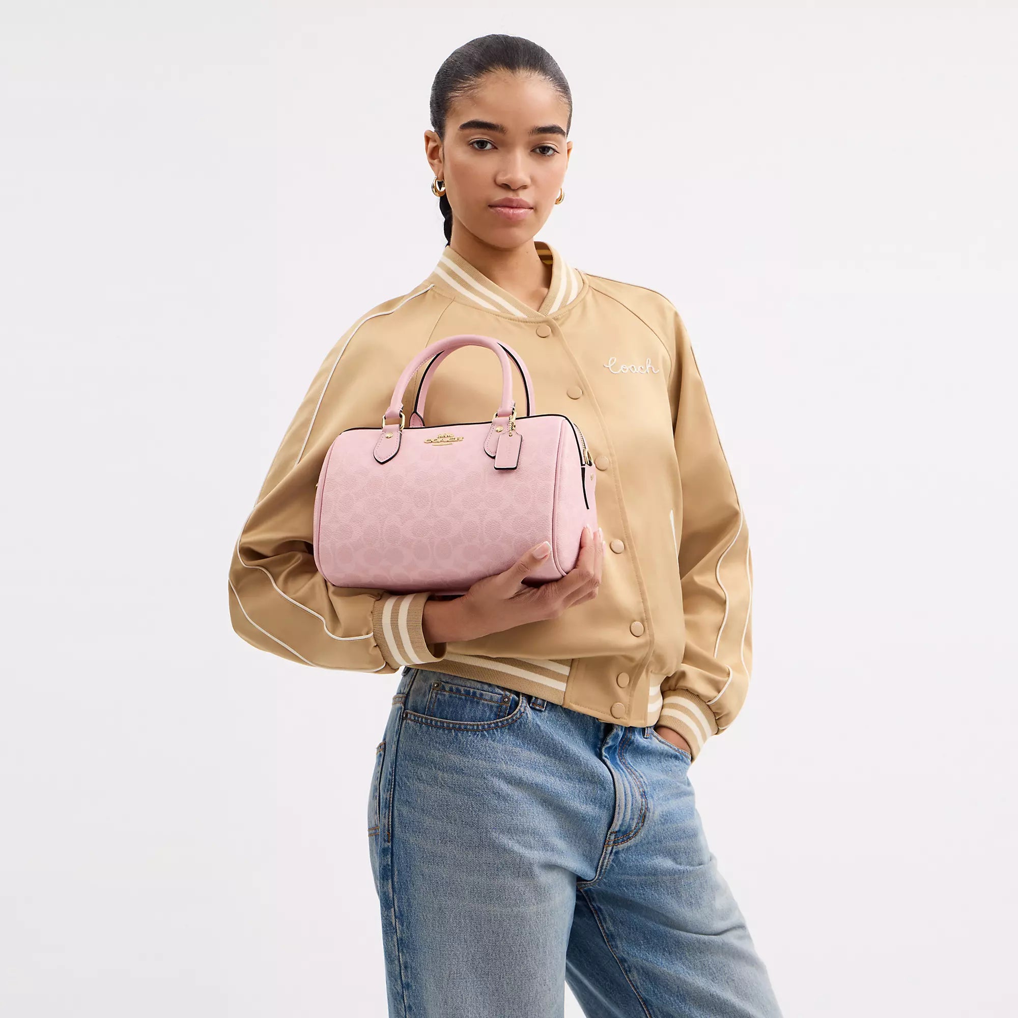 Coach Outlet Rowan Satchel Bag In Signature Canvas