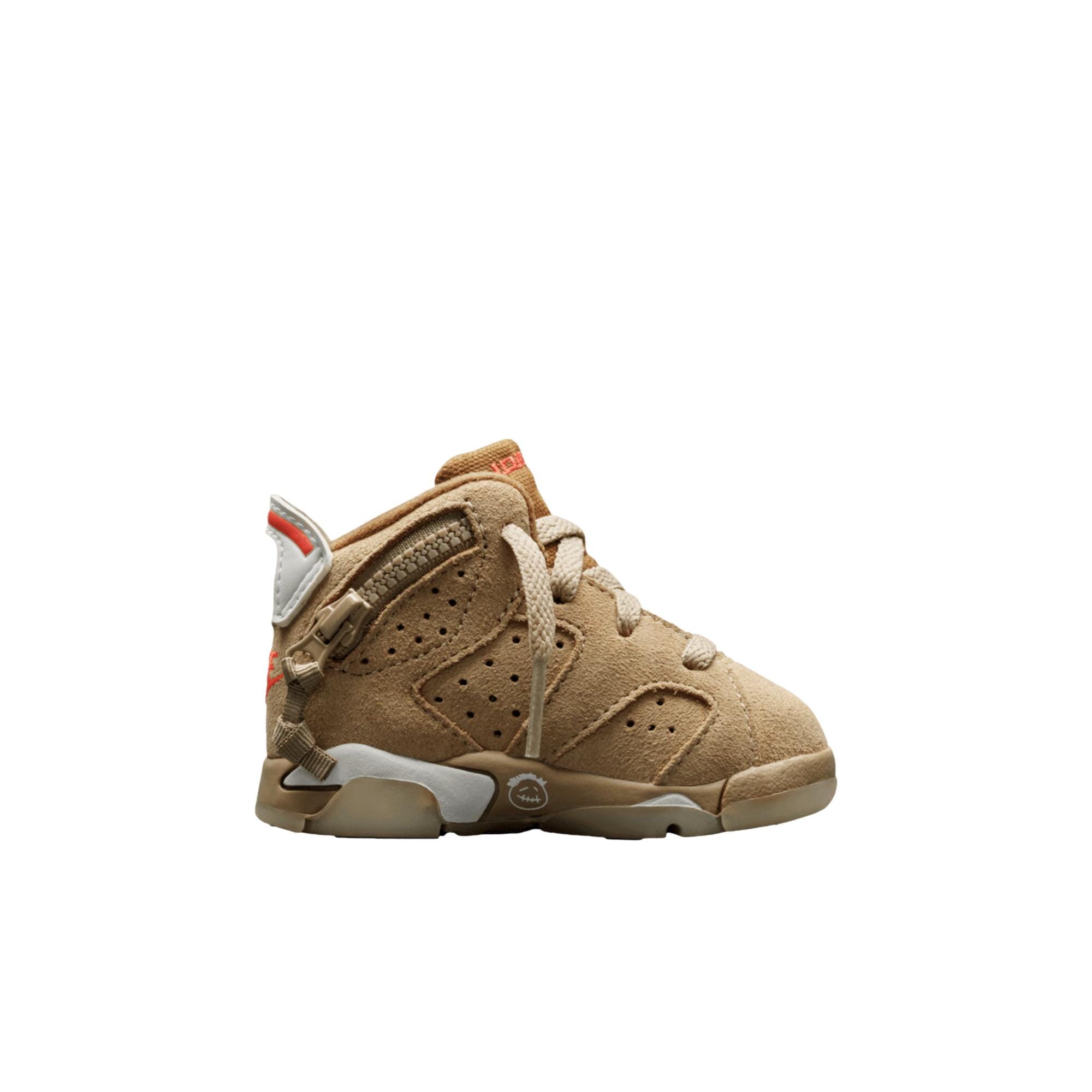 Toddler Nike Jordan 6 Retro SP British Khaki / Bright Crimson DH0692-200