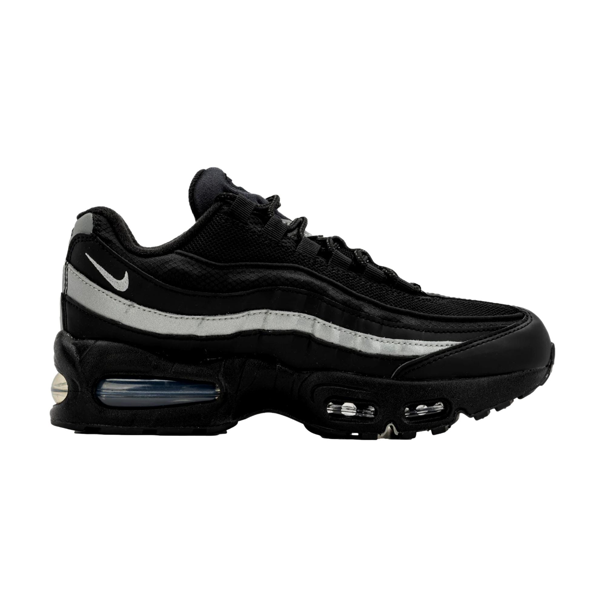 Nike Air Max 95 BB Leather Black / Metallic Silver - Black  II4130-013 Grade-School