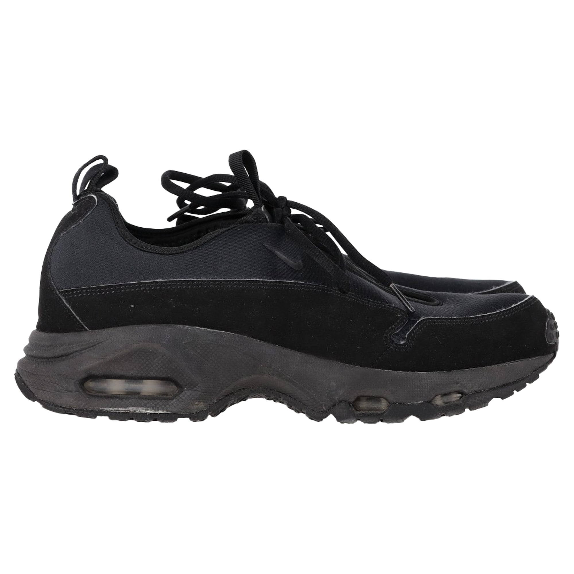 Nike x CDG Homme Plus Air Max Sunder Sneakers in Black Suede