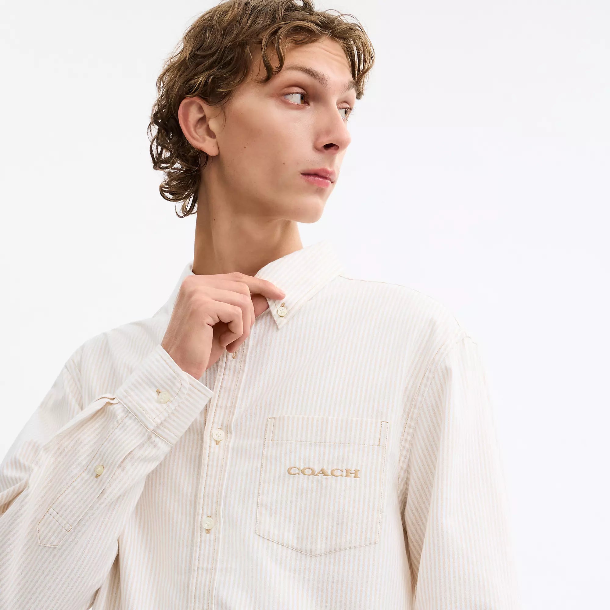 Coach Outlet Long Sleeve Button Down Shirt
