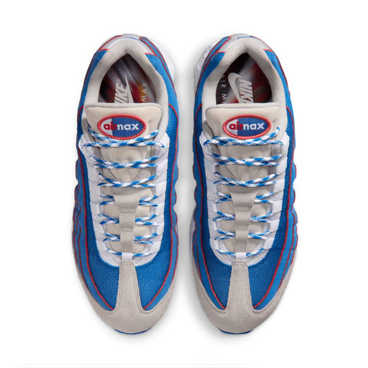 Men's Nike Air Max 95 Big Bubble Lawson Blue Sapphire/White-Light Smoke Grey-Metallic Silver IR1944-400