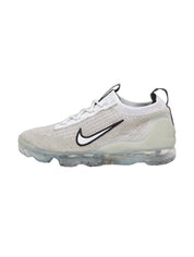 Unisex Air Vapormax 2021 Flyknit Shoes In White Black Metallic Silver