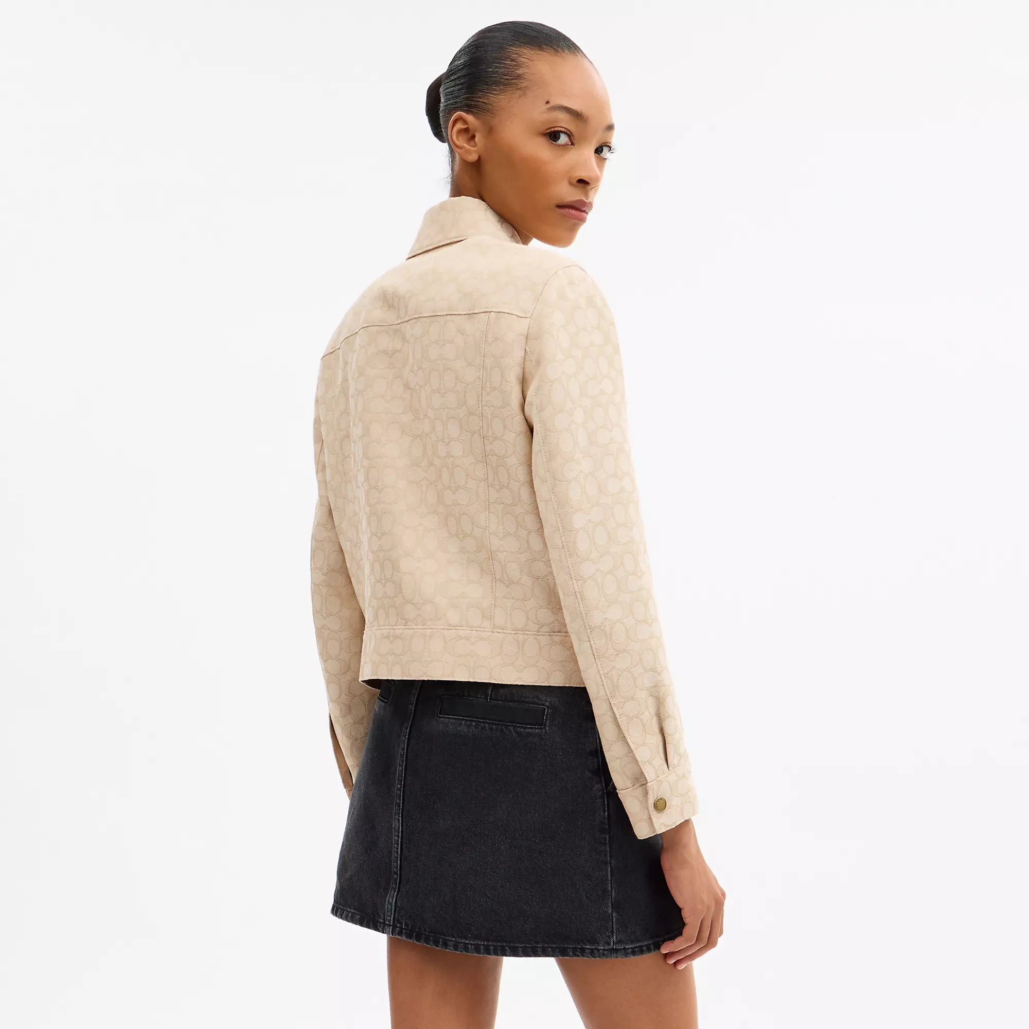 Coach Outlet Signature Zip Front Jacket
