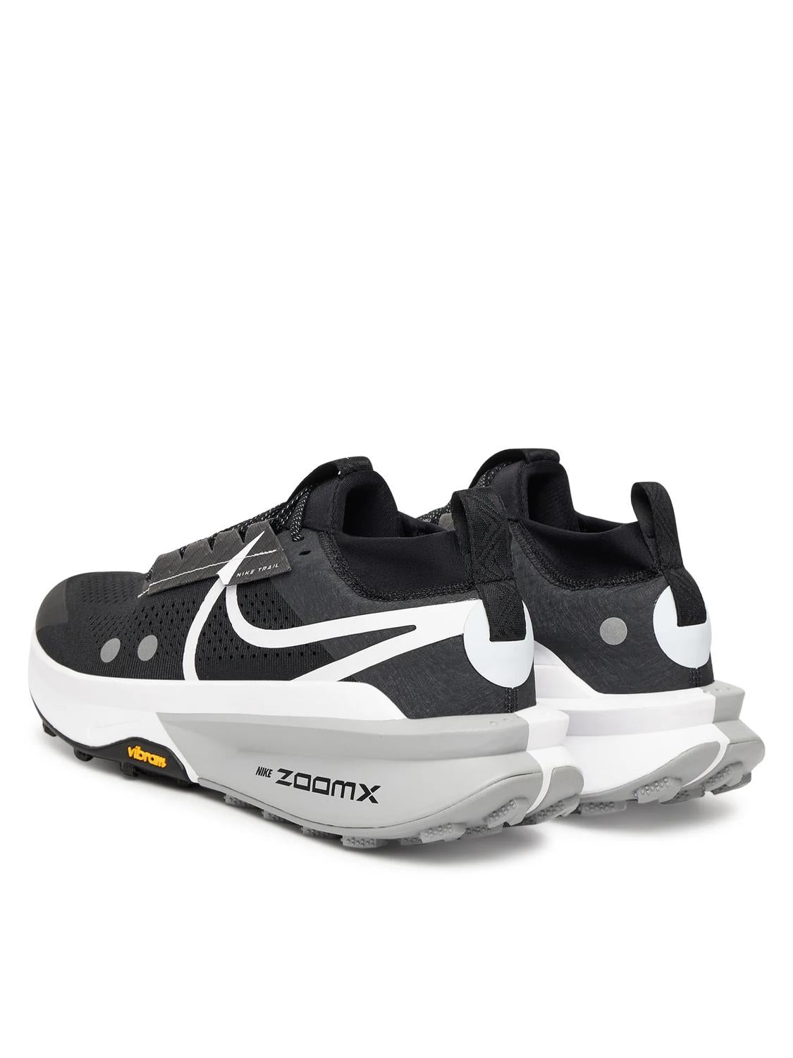 Men's Zoomx Zegama Trail 2 Running Shoes In Black/white-Wolf Grey