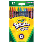 12pc Crayola Twistable Coloured Pencils Art/Craft 3y+