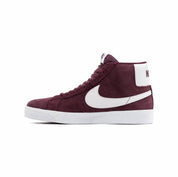 Men's Blazer Mid Sneakers In Burgundy Crush/summit White