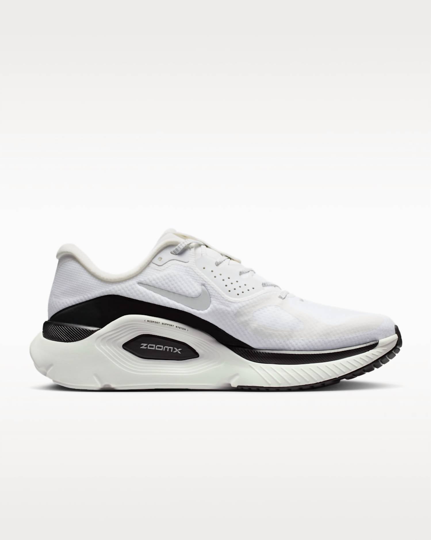Men's Structure Plus Running Shoes In Summit White/black/metallic Silver