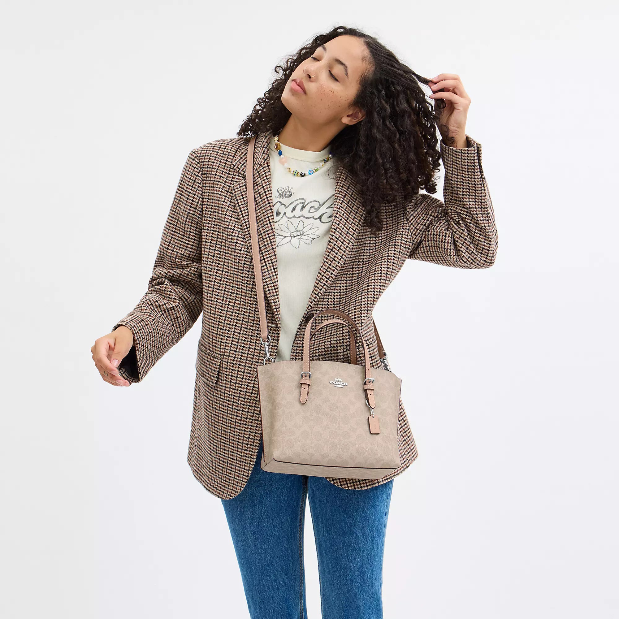 Coach Outlet Mollie Tote Bag 25 In Signature Canvas
